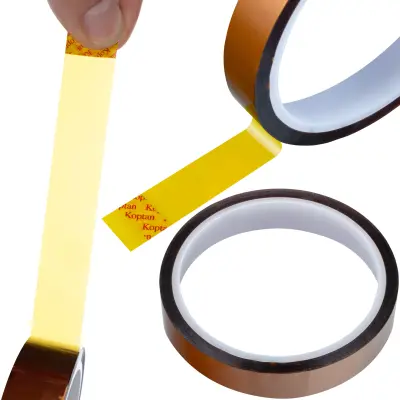 Kapton Traka 8 Mm 0.05 Mm X 30 M – Visoka Temperaturna Otpornost Silikonski Ljepilo | Do 240 °C, Bakarska Bova