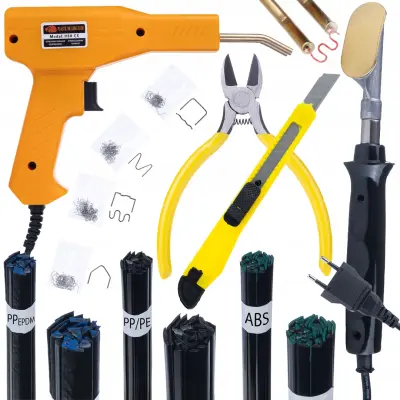 Dualweld 5U1 Set – Lemilica I Klamerica Za Plasticu | Spojevi PP/PE, ABS/PC, PP/EPDM, 200 Klamerica, 230V