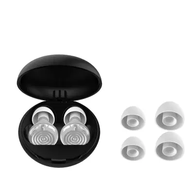 Podesivi silikonski čepovi za uši 3 razine, 25-28dB Silver