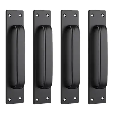 4-kom set aluminijskih ručki za ormariće — ljepljive ili s vijcima Black