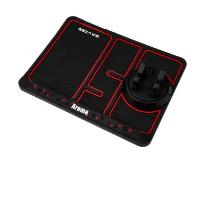4-u-1 protuklizna podloga za armaturnu ploču s 360° držačem Black/Red
