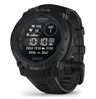 Pametni Outdoor sat Garmin Instinct 3 45 mm Solar Black crni remen