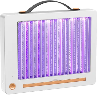 Električna punjiva LED UV insekticidna lampa protiv komaraca 26 cm USB bijela