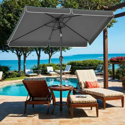 Suncobran Pravokutni Balkon Suncobran 200x150 cm Sivi