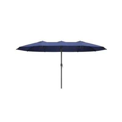 Vrtni suncobran 460x270 cm plave boje