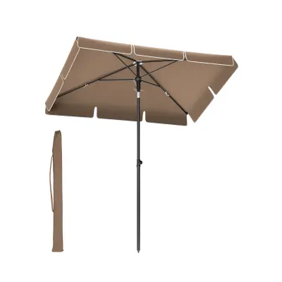 Suncobran Pravokutni 200x125 cm Sivi