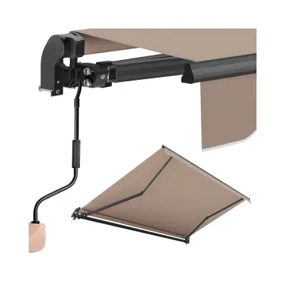 Tenda podesiva s ručnom kurblom 300x250 cm smeđa