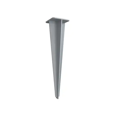 Uzemni sidro 9x9x46 cm Sivo