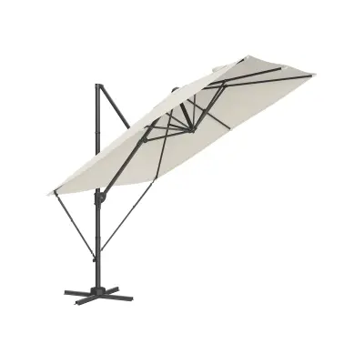 Nadmorski suncobran 270x270 cm krem