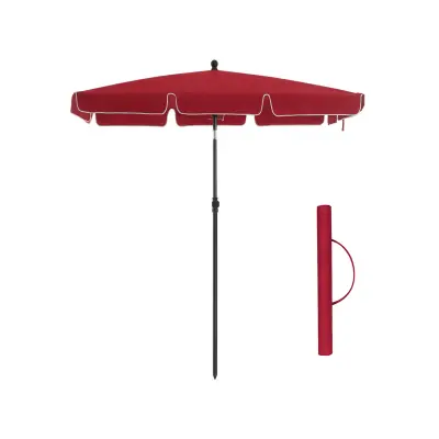 Pravokutni suncobran 200x125 cm Sivi