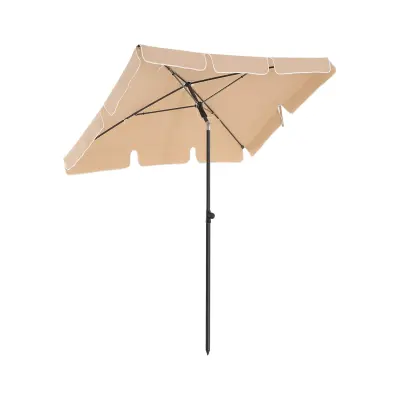 Suncobran pravokutni 200x125 cm sivi