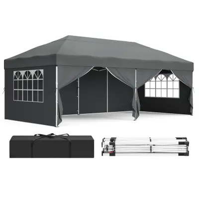 Paviljon 6x3x2,6 m tamnosivi