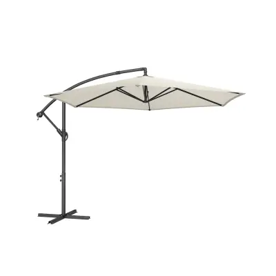 Suncobran sa bočnim postoljem 350 cm promjer x 250 cm bež