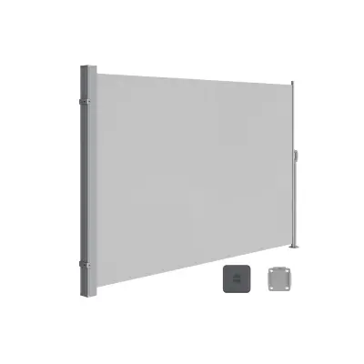 Podnožje za bočni nosač tende 200x400 cm sivo