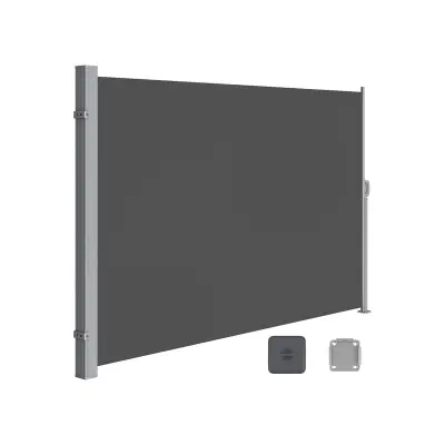 Bočni tende 200x400 cm siva