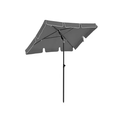 Pravokutni suncobran 200x125 cm Sivi