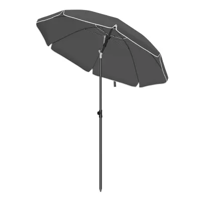 Suncobran za plažu 160 cm sivi