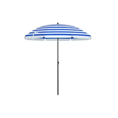Suncobran 160 cm promjer Plavo-bijele pruge