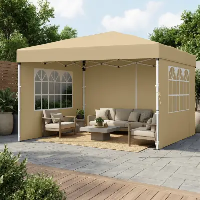 Paviljon 3x3x2,6 m Bež