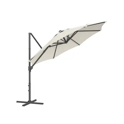Suncobran s bočnom konstrukcijom 300x240 cm krem boje