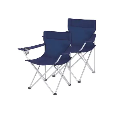 Set za kampiranje, 2 komada, 84x52x81 cm, plava