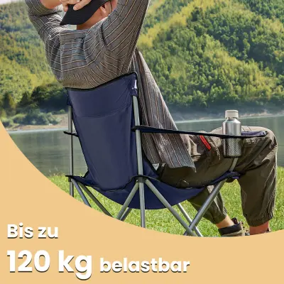 Set kamp stolica 2 komada 52x84x81 cm plava