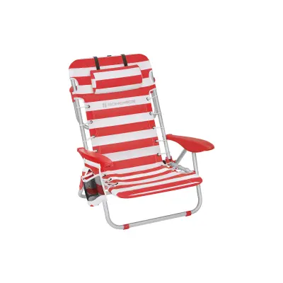 Stolica za plažu 68x63x75 cm Crvena