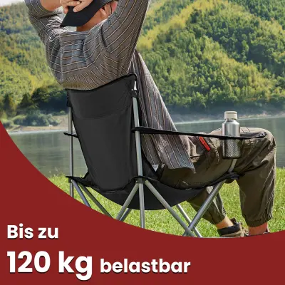 Set za kampiranje 2 komada, 52x84x81 cm, crna