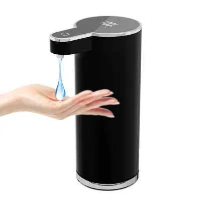 Bezdoterni inox dozator sapuna 400ML, USB punjenje, crni