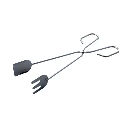 Set od 2 kliješta za ugljen za roštilj - 31 cm nehrđajuća čelična kliješta
