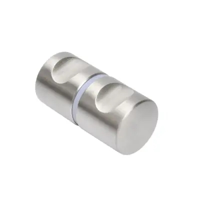 Cilindrična dvostruka kvaka 304 nehrđajući čelik za staklo 6-23mm Silver