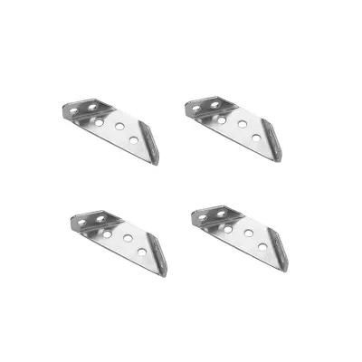 Kutni nosač od nehrđajućeg čelika - pakiranje od 4 komada male veličine (debljine 0,8 mm) s vijcima