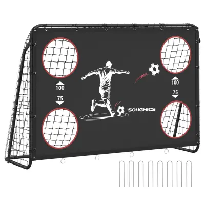Nogometni gol 60x180x120 cm Crni