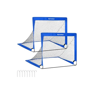 Set nogometnih golova 2 komada 90x120x90 cm plava