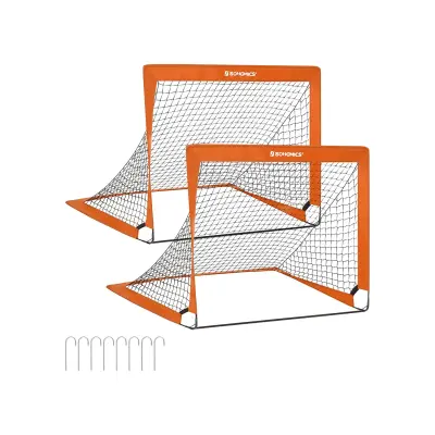 Set nogometnih golova 2 dijela 90x120x90 cm narančasti