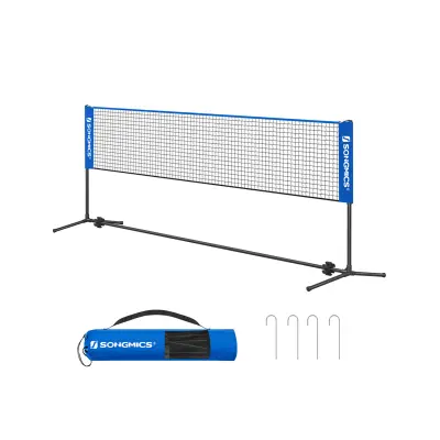Mreža za badminton 400x107x103 cm Crna