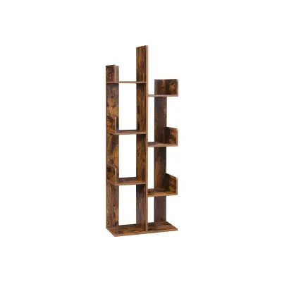 Knjigovodstveni regal u obliku stabla 50x25x140 cm smeđi