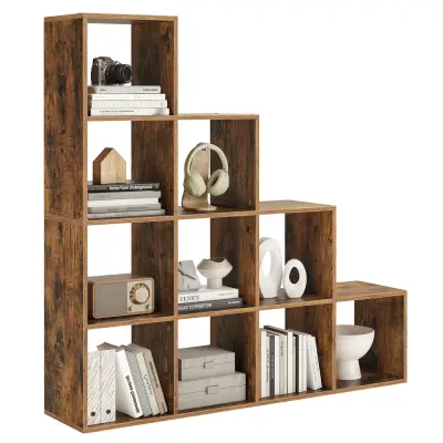Knjigovodstveni regal 10 kockastih pregrada 129,5x29x129,5 cm Bijela