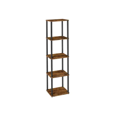 Polica s 5 razina 23,8x38x139 cm smeđa