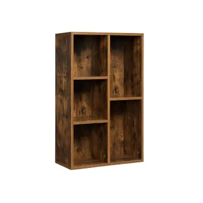 Knjigovod 5 pregrada 50x80x24 cm smeđa