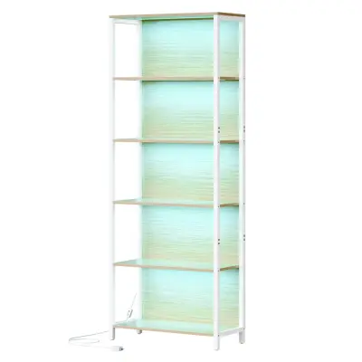 Polica za knjige 6 razina 30,3x60x178,6 cm Bež