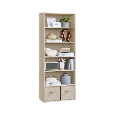 Knjigovnica 3 Pregrade 24x60x178,5 cm Bež