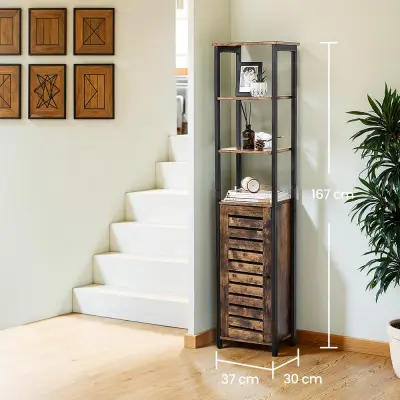 Visoki ormar 37x30x167 cm smeđi
