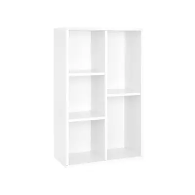 Knjigovodstveni regal 5 pregrada 50x80x24 cm Bijeli