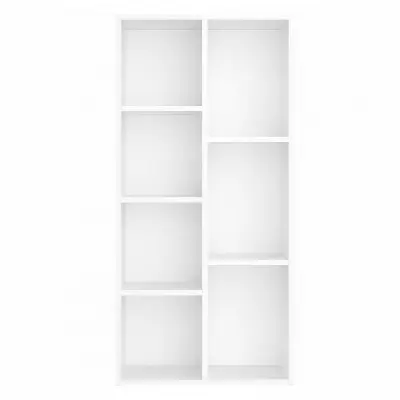 Knjigovodstveni regal 7 pregrada 50x24x106 cm Bijeli
