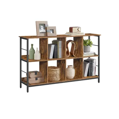 Knjigovodstveni regal 8 pregrada 80x33x149 cm smeđi