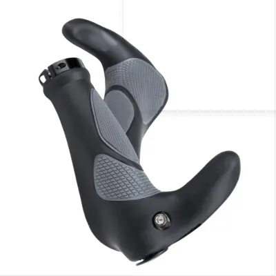 Ergonomske gumene ručke za upravljač s produžecima (bar ends) za MTB