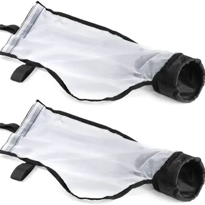 Set od 2 zamjenske filter vrećice za usisivač bazena, kompatibilne s Polaris 360/240 - PU + poliesterska mreža, s patentnim zatvaračem