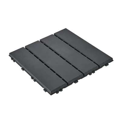 Podna Ploča Modularna Sklapanje Boja Crna 30.5x30.5x2cm SDA15-HG