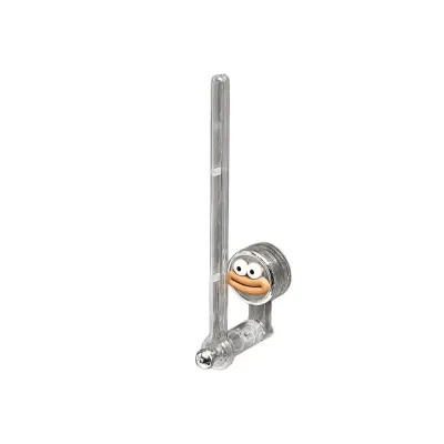 Držač papirnatih ručnika s usisnom čašom PET+ABS inox 180° Silver